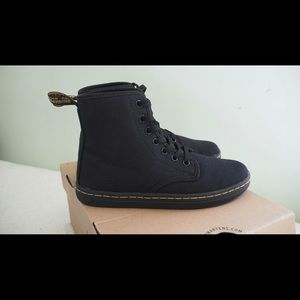 Black canvas dr. martens